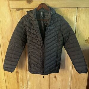 Women’s Black Quilted Mountain Hardware Glen Alpine Jacket, M.
